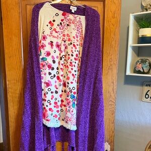 LuLaRoe Purple Women's Cardigan